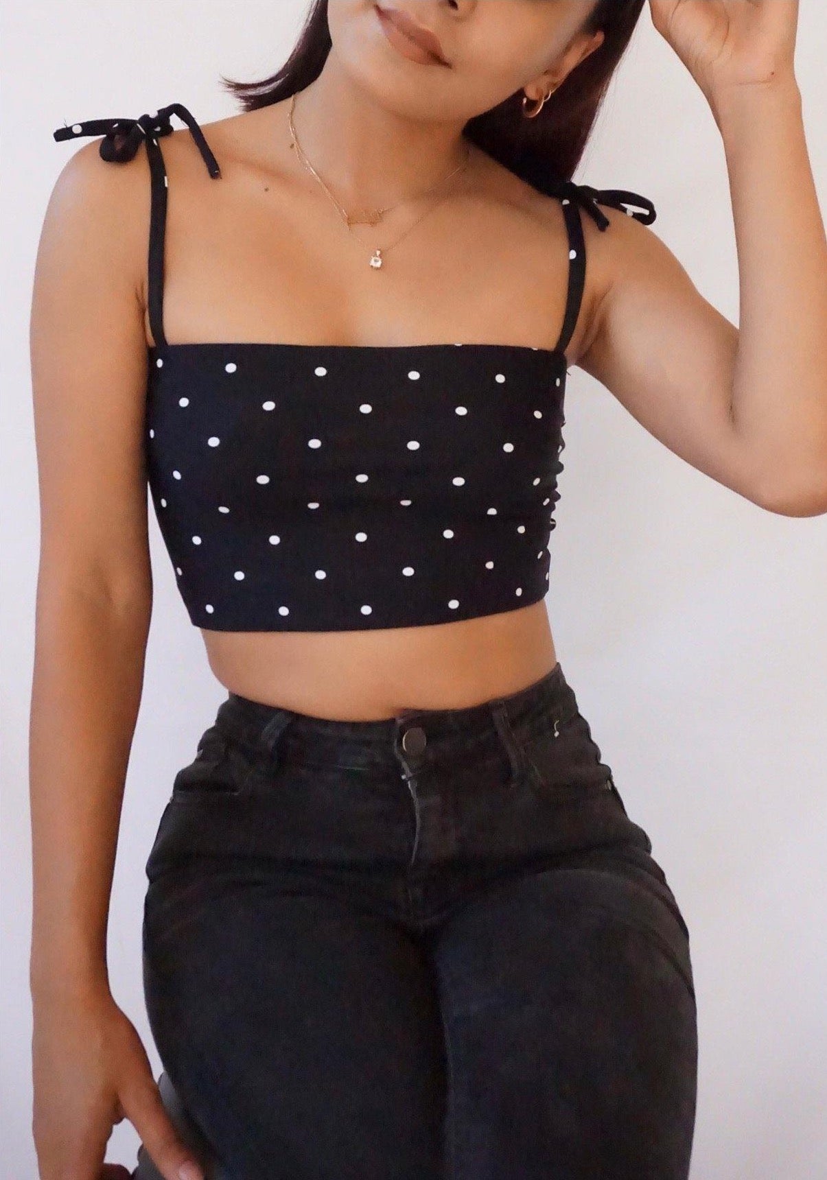 Brook Tie Strap Top - Azwani The Label