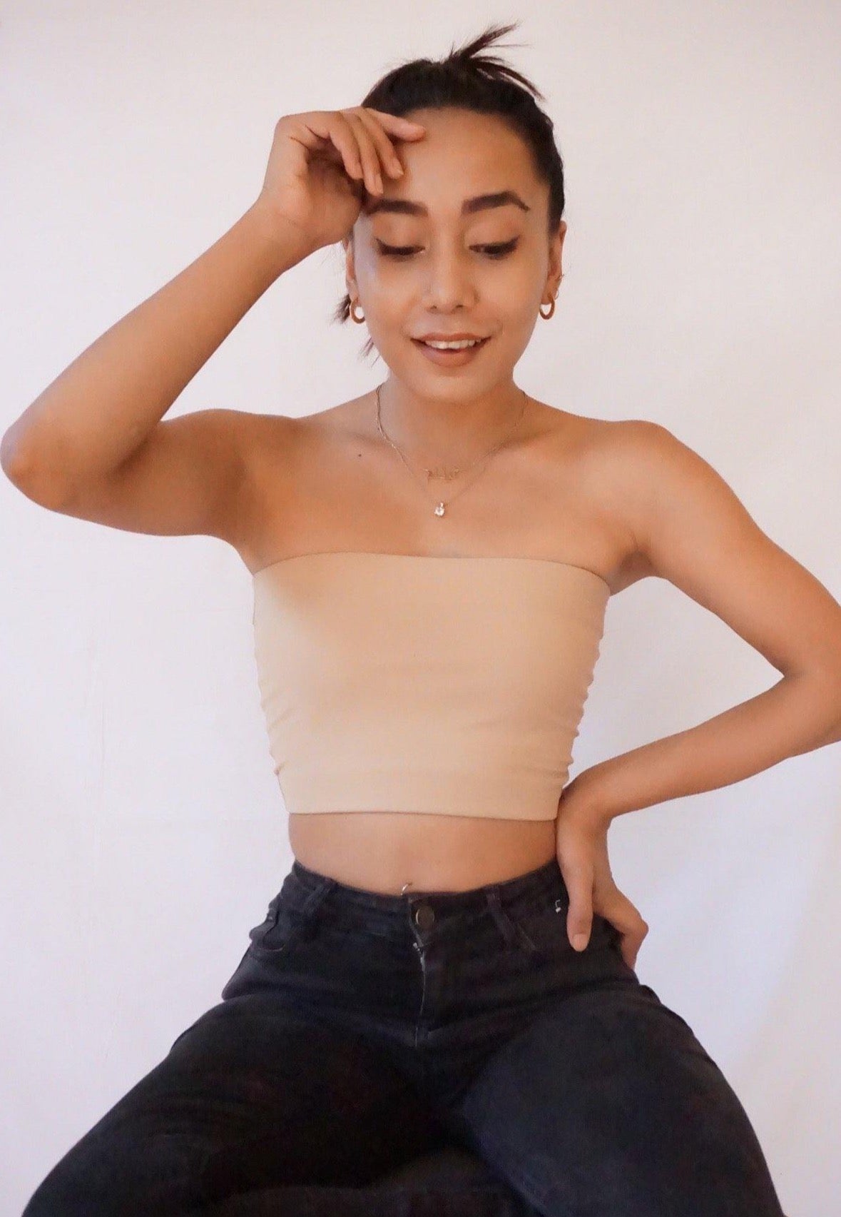 Claire Tan Tube Top - Azwani The Label