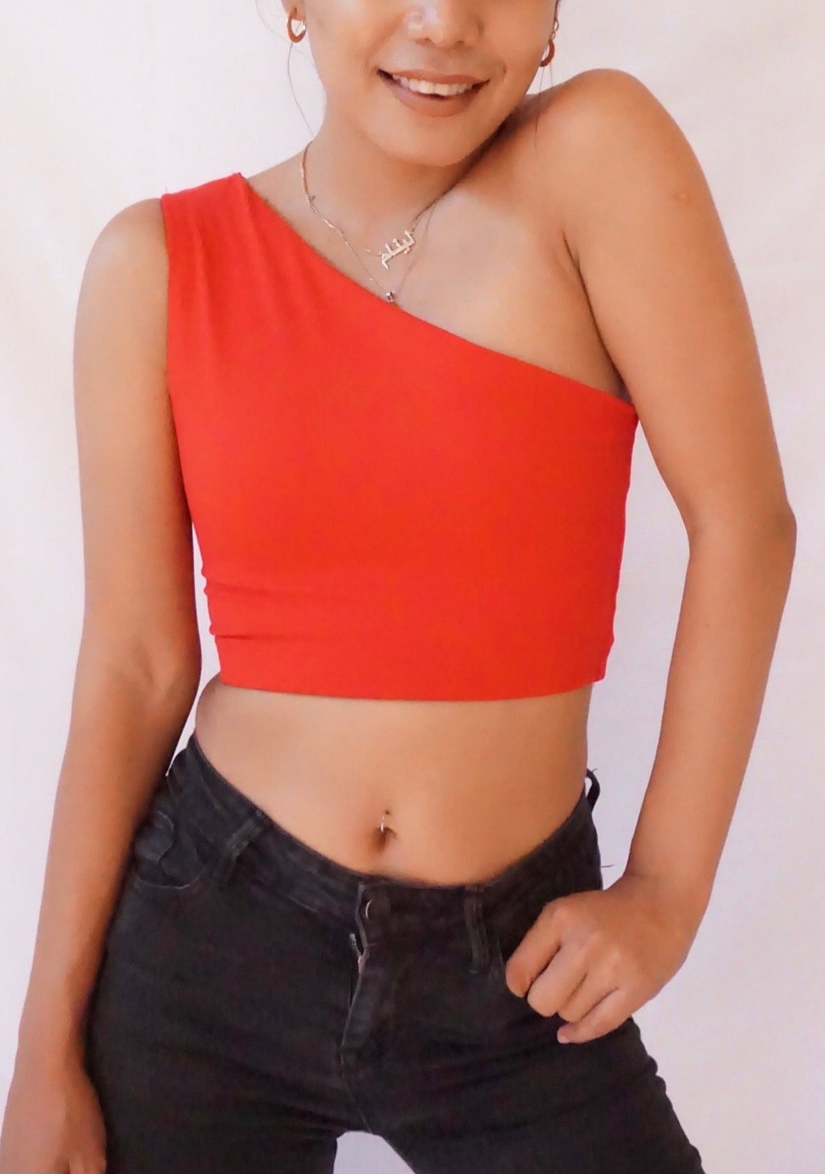 Yana Red One Shoulder Top - Azwani The Label