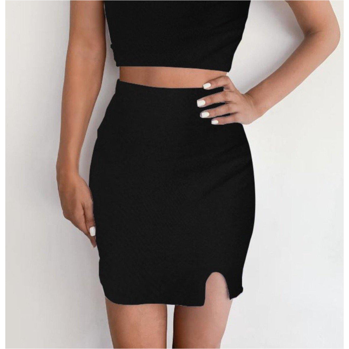 Black Mini Skirt - Azwani The Label