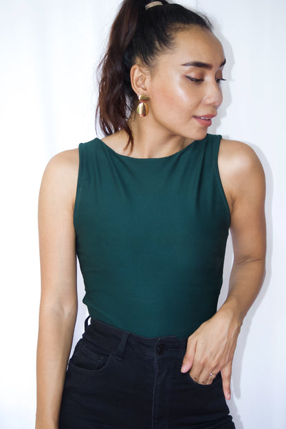 Emerald Crew Neck Top