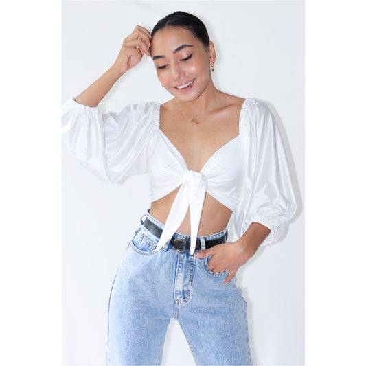 Willow Tie Up Top  - Azwani The Label