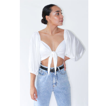 Willow Tie Up Top  - Azwani The Label