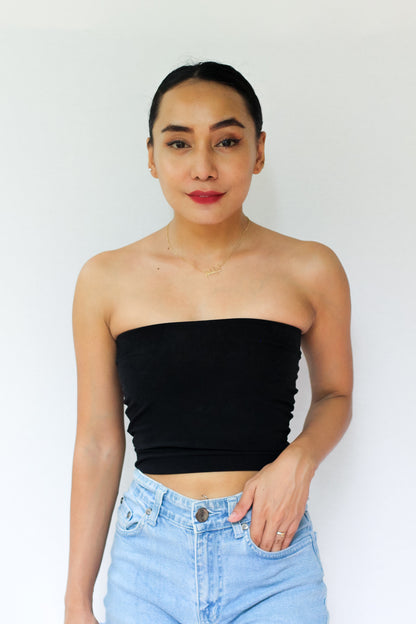 Plain Black Tube Top 