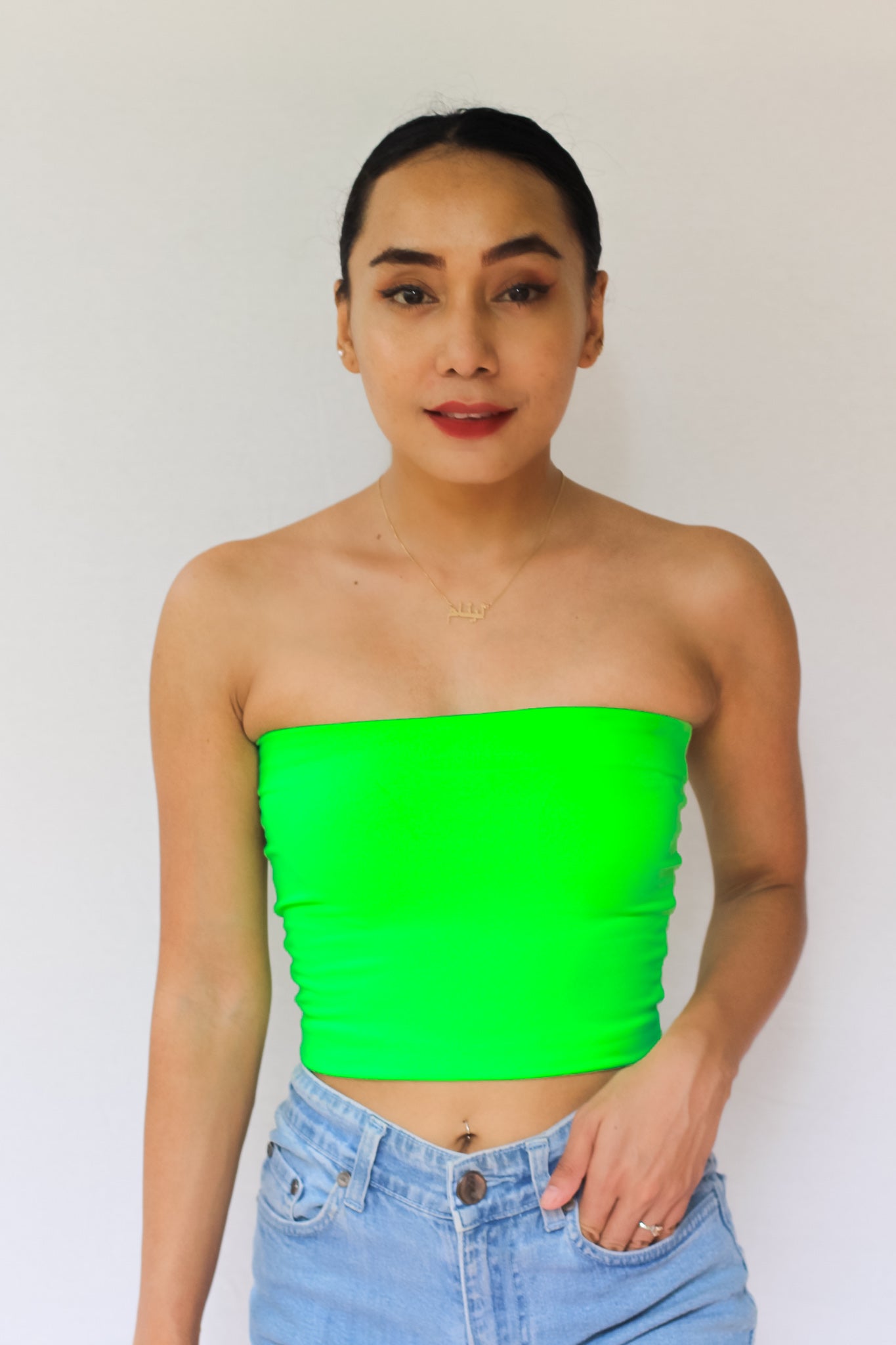 Neon Green Tube Top 