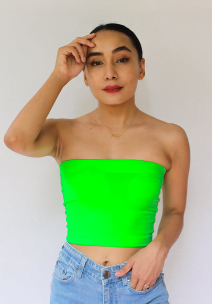 Neon Green Tube Top 