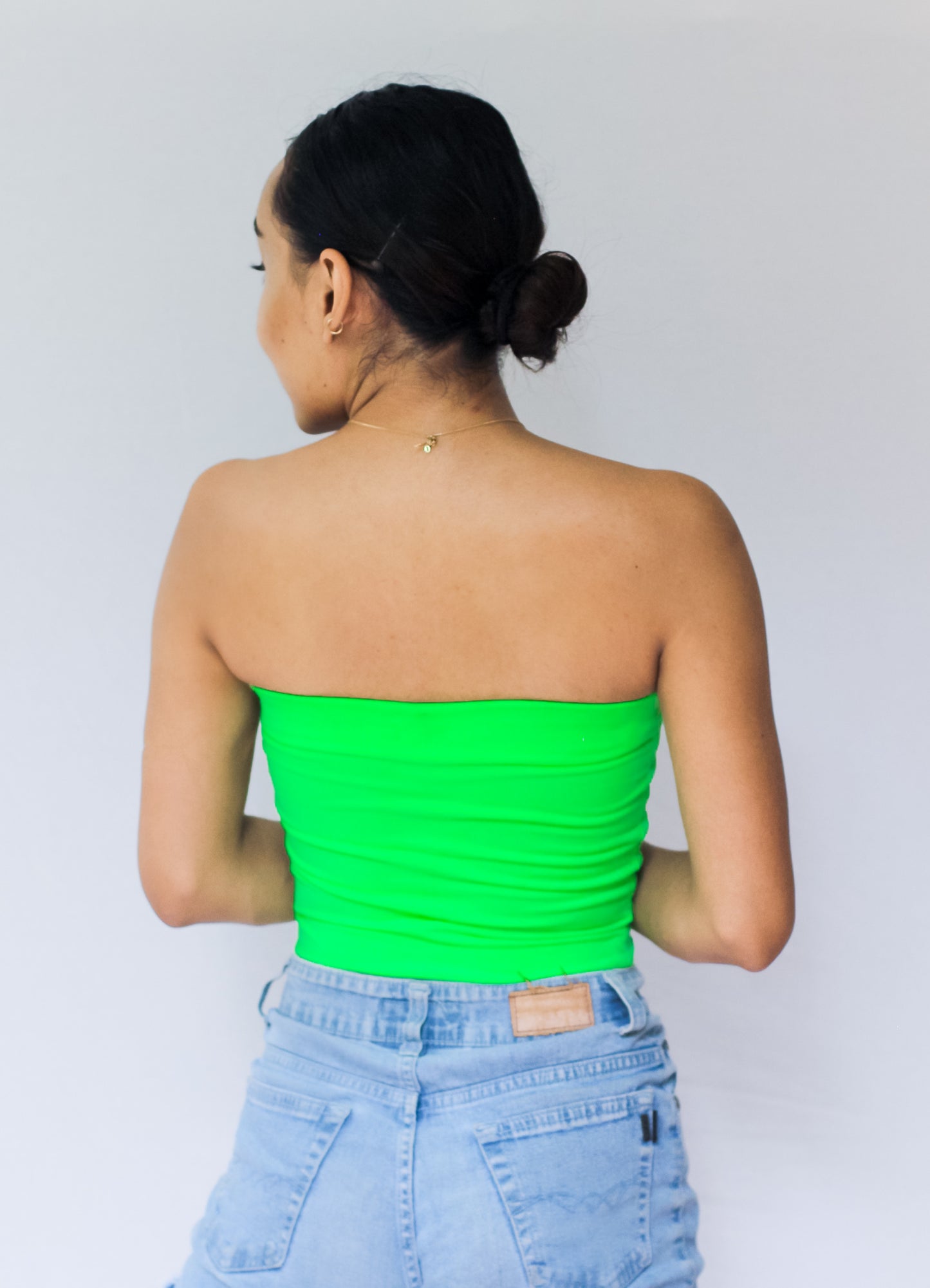 Neon Green Tube Top 