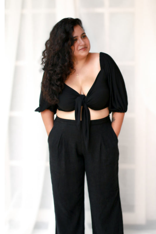 Black Tie Up Top