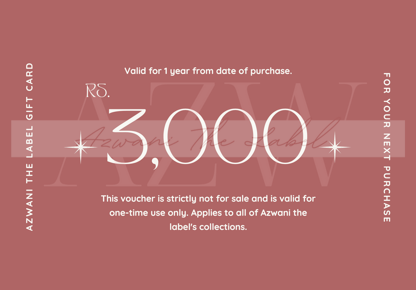 Azwani The Label Gift Card!