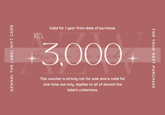 Azwani The Label Gift Card!